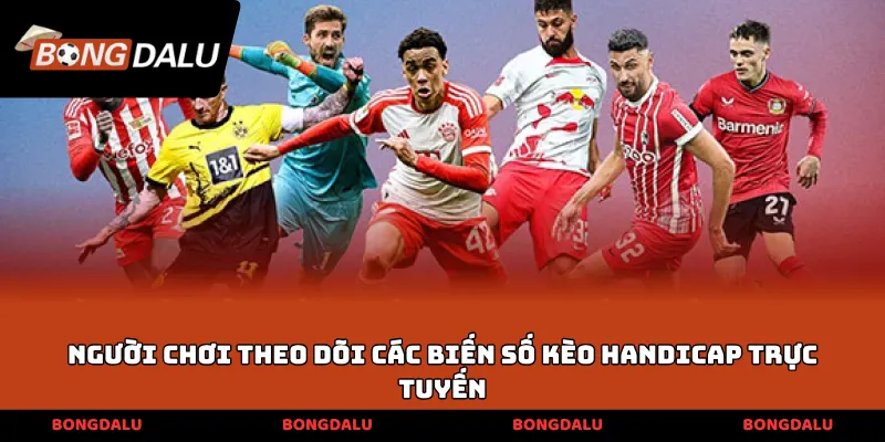Người chơi theo dõi các biến số kèo Handicap trực tuyến