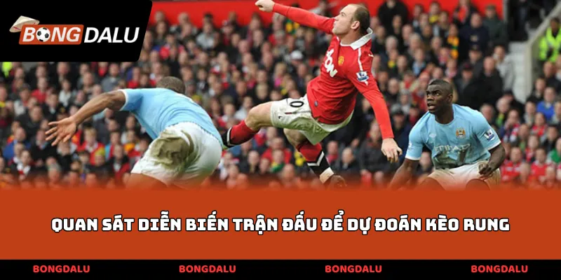 Quan sát diễn biến trận đấu để dự đoán kèo rung