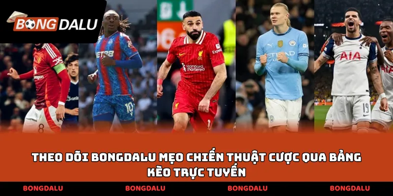 Theo dõi BONGDALU mẹo chiến thuật cược qua bảng kèo trực tuyến