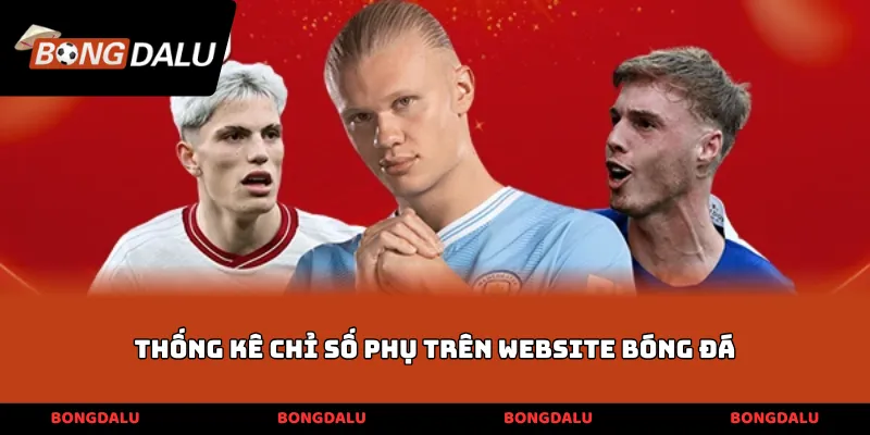 Thống kê chỉ số phụ trên website bóng đá